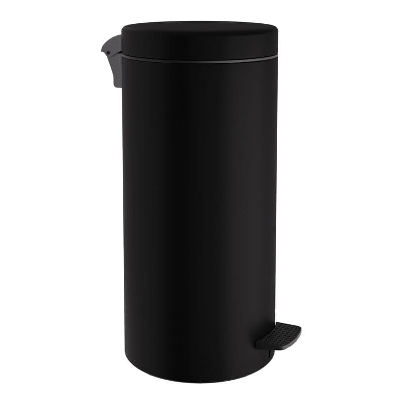 Χαρτοδοχείο Pam 20310-403 20lt soft close Ματ Μαύρο Φ25x55cm