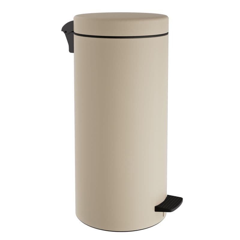 Χαρτοδοχείο Pam 20310-703 20lt soft close Ματ Ivory Φ25x55cm
